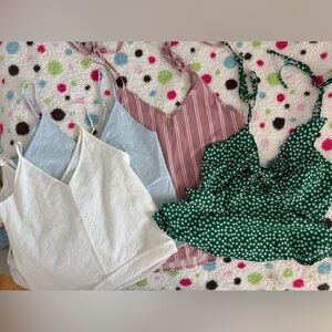 Set of 4 Summer Sun Tops